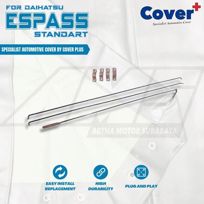 Cover Terpal Tutup Bak Mobil Pickup Zebra Espass Jumbo 3Way