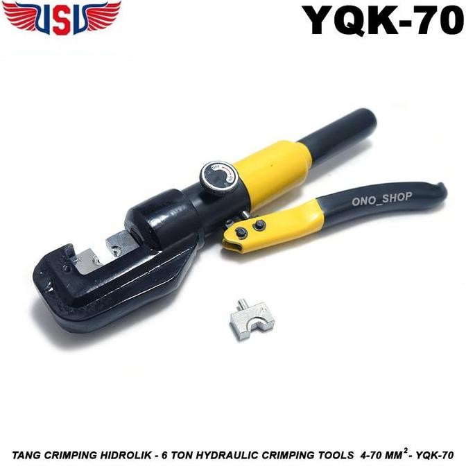 Tang Crimping Hidrolik - 6 Ton Hydraulic Crimping 4-70 mm - YQK-70