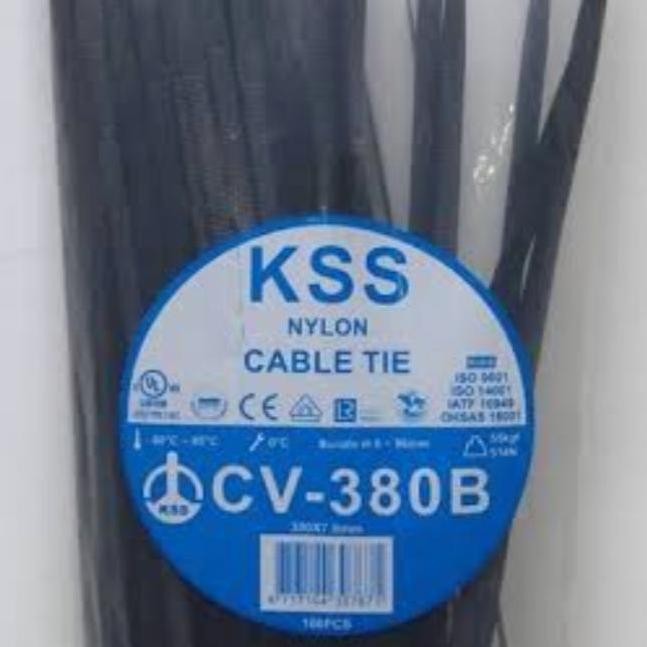 

BEBAS ONGKIR - KSSKabelTies380mmCV380/InsulockTiepanjang380mm tebal 7,6mmisi100pc
