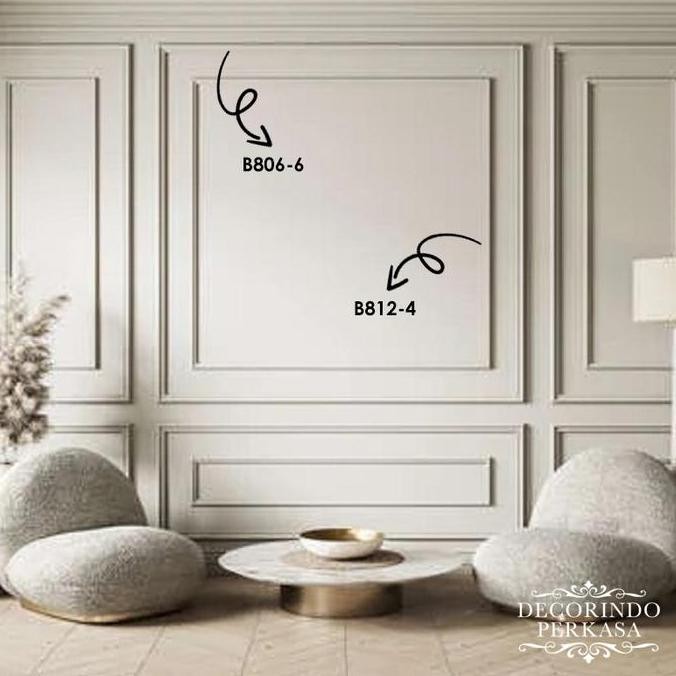 List Wall Moulding PVC Ukiran Dinding 2,4 Meter
