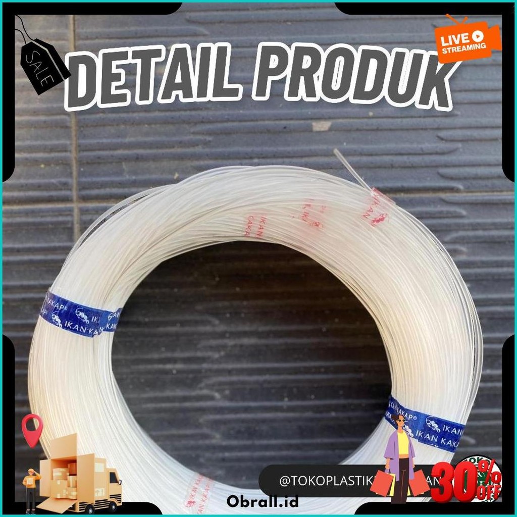 Senar Cap Ikan Kakap  Ukuran 6000 (150)  Per Roll /Tali Senar Pancing / Senar Layangan Terlaris