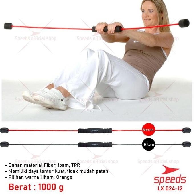 SPEEDS FLEXI BAR STICK FLEXI BAR SWING TONGKAT OLAHRAGA WORKOUT UNTUK FITNESS GYM OUTDOOR TANGAN 024