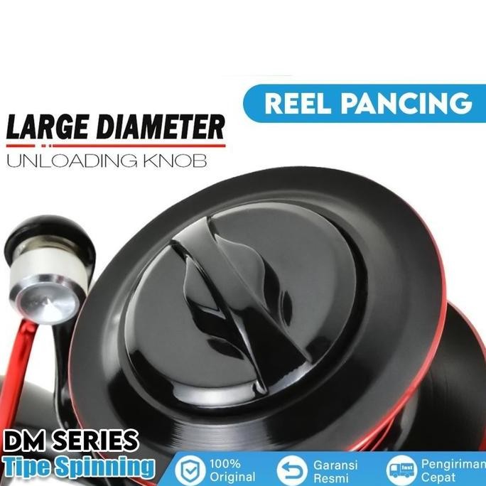 Reel Pancing Gulungan Senar DM1000 Katrol Kerekan Pancing Fishing Reel Spool Metal Aluminium