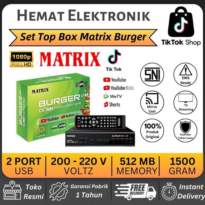 (Cod) Set Top Box Stb Tv Digital Receiver Tv Digital Dvbt2 Support Tiktok Youtube Kualitas Terbaik H