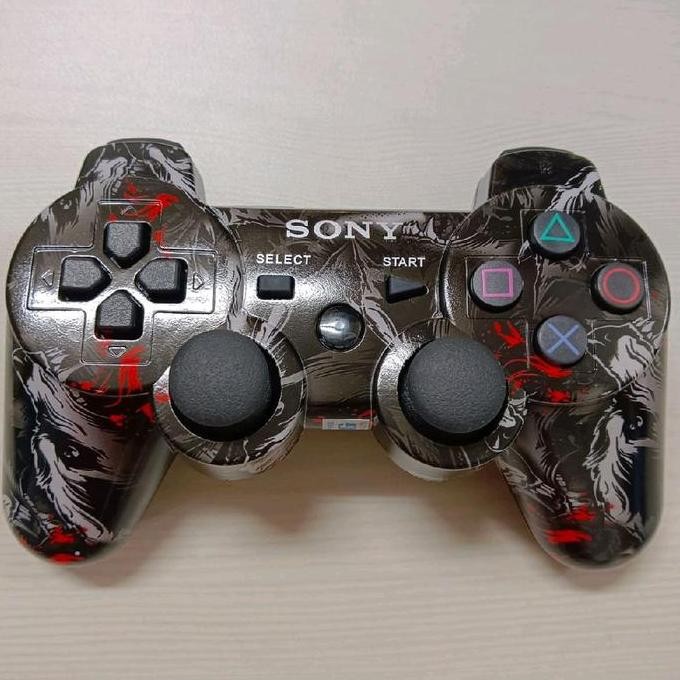 Stik Ps3 Wireless Op Corak Stik Ps3 Wireless Original Pabrik Motif