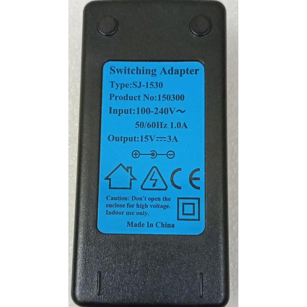 SWITCHING ADAPTOR 15V 3A type : SJ-1530 ( ORIGINAL ) DISKON