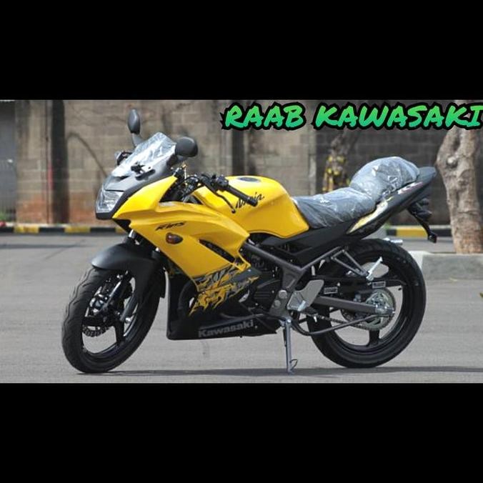 Ready  STIKER STRIPING KUNING BATIK SET NINJA 150 RR NEW