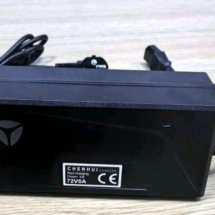 Charger Motor Listrik Yadea Original 72V 6A -Waterproof