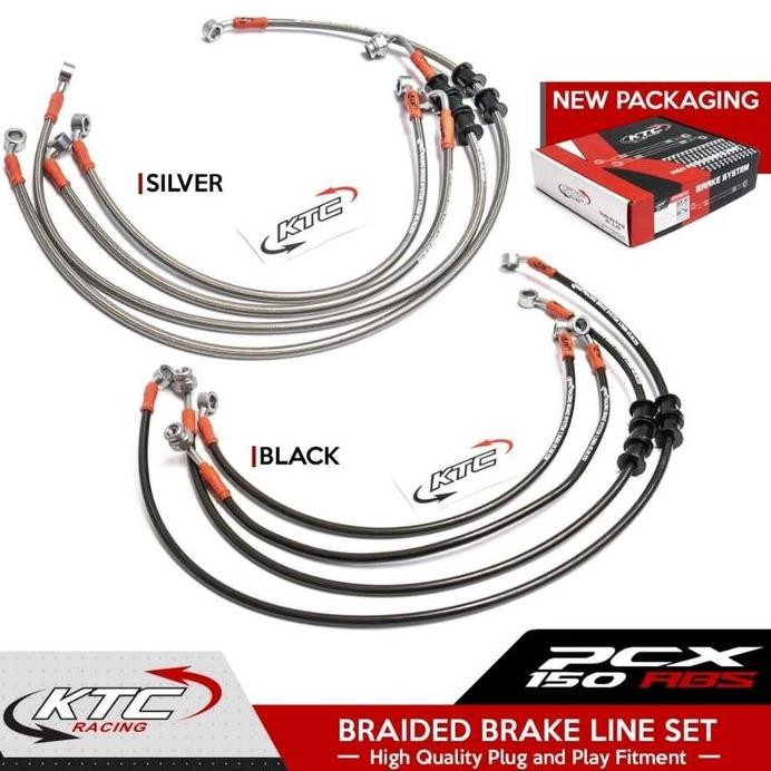 Selang rem Ktc racing Pcx 150 Abs / Selang rem Ktc depan Dan belakang Pcx 150 Abs / Selang rem Ktc P