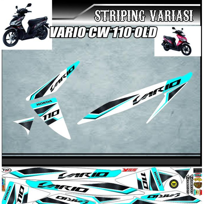 Ready  STIKER VARIASI MOTOR HONDA VARIO OLD 110 CW VARIASI VARIO 110 OLD MOTI
