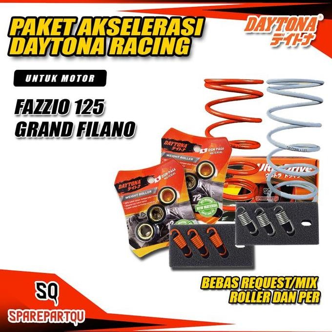 New  PAKET UPGRADE CVT FAZZIO 125 GRAND FILANO DAYTONA RACING - PAKET AKSELERASI CVT