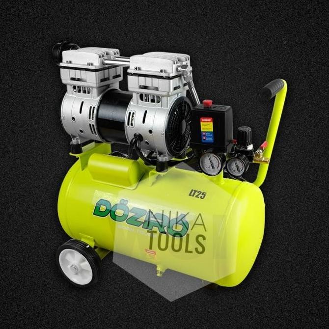 TERMURAH - Compressor 1 Hp Silent 25 L Doziro Portable Oilless Kompresor Angin