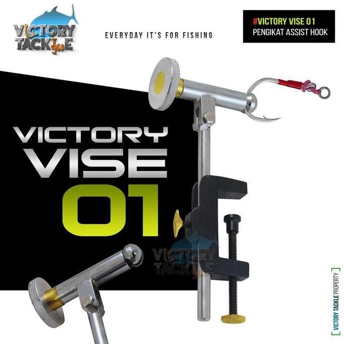 TERBARU - Perlengkapan Pancing VICTORY VISE FLY TYING + BOBBIN ALAT PENGIKAT KAIL Firelock Fishing M
