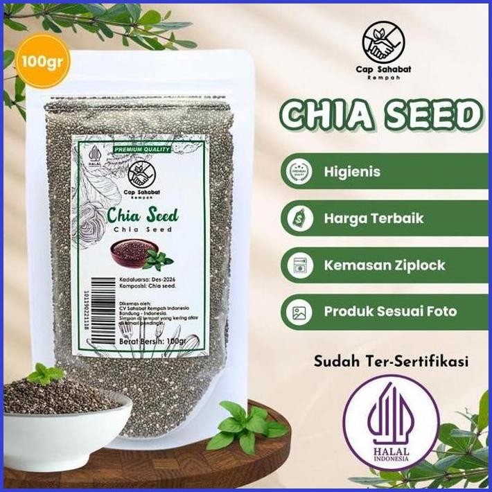 

100GR BLACK CHIA SEED ORGANIK 100% PREMIUM QUALITY