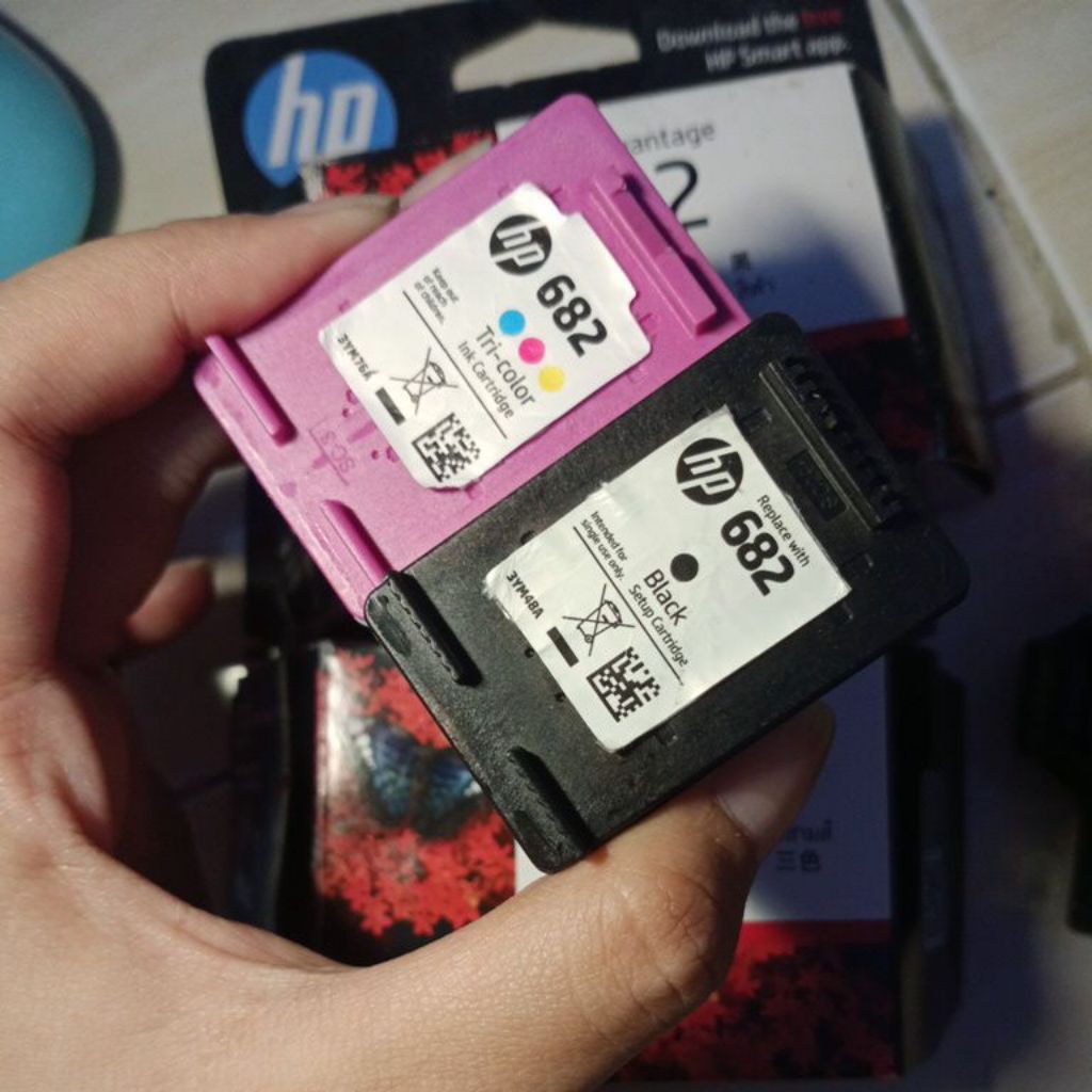 Bekas pemakaian pribadi | Cartridge HP 682 Black Color Second