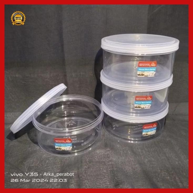 (Terbaru) Toples Kue Kering Plastik 250-500 Gram / Toples Lebaran 1/4 - 1/2 Kg Gas