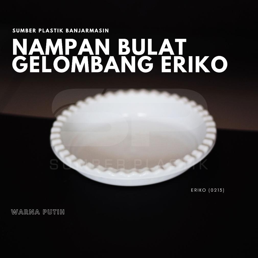 Bisa Cod Tatakan Alas Pot Bulat Gelombang Eriko 0213 Putih Wadah Nampan Serbaguna Plastik (Satuan) |
