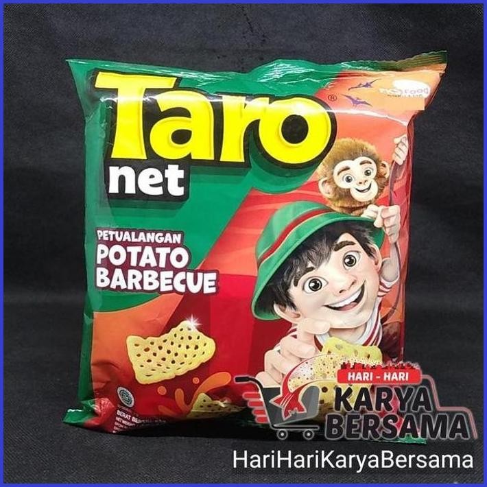 

MAKANAN RINGAN TARO NET POTATO BARBEQUE 62GR