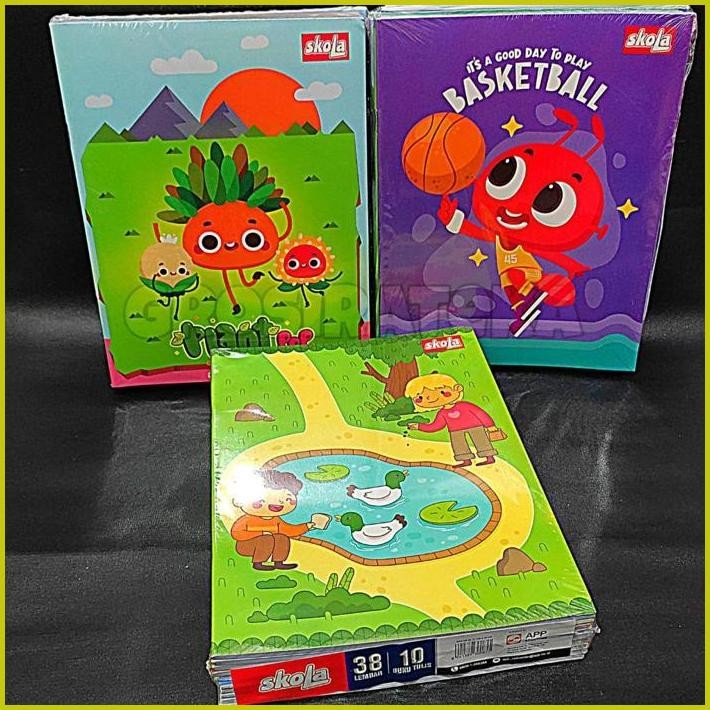 

BUKU TULIS SKOLA 38 LEMBAR KWARTO ISI 10 BUKU