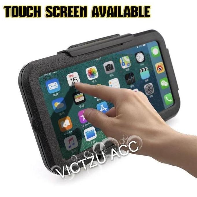 Holder Motor Waterproof Bracket HP GPS Handphone Anti air