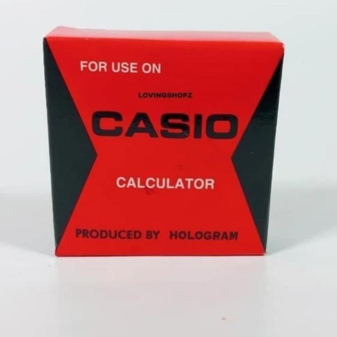 

Pita Calculator Casio Black & Red Hologram / Pita Kalkulator Casio