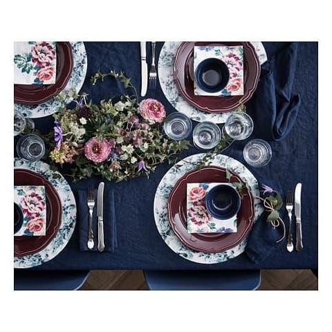 Ready Stock Tissue Makan - Serbet Kertas Motif Bunga Peoni