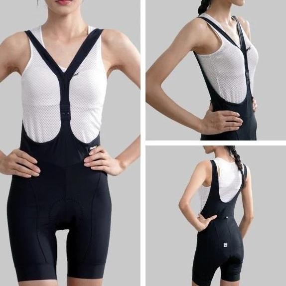 TERBARU - Santini LEGEND Women Road Cycling Bibshorts With C3 Chamois Gel Woman Padding Bibshort For