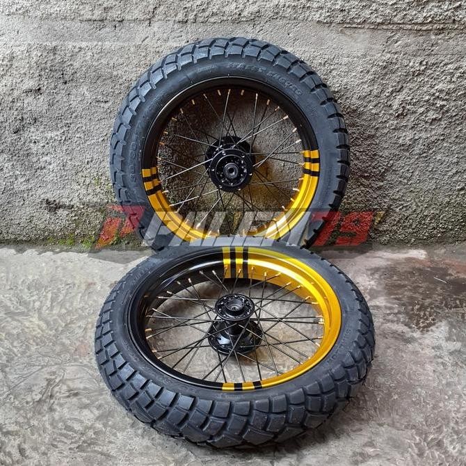 Ready  Wheelset Warna Supermoto KLX 150 S L BF Dtracker Paket Ban 17 300 350
