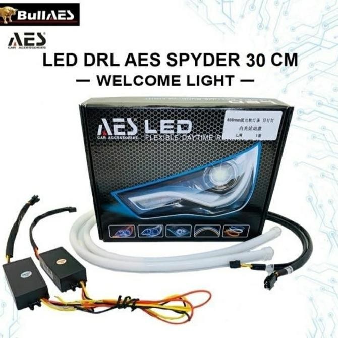 Promo Lampu Alis Aes 30 Cm Welcome Light Running Sen I Drl Alis Aes 2 Mode COD