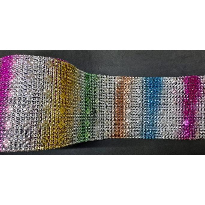 

Gulungan Pita 24 Baris Dengan Hiasan Berlian Buatan Warna Mambo