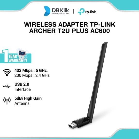 Tp-Link Wireless Adapter Tp Link Archer T2U Plus Ac600 - Tplink T2U+ Dual Band