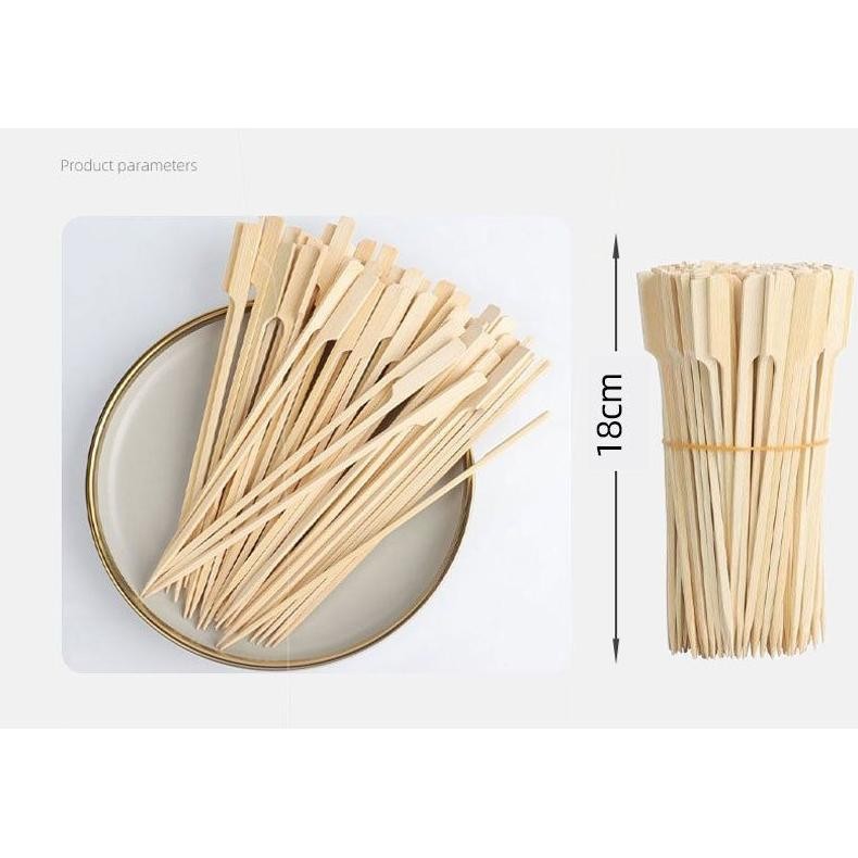 Bisa Cod 100Pcs Tusukan Sate Jepang Tusukan Sate Yakitori Tusuk Sate Dayung ||