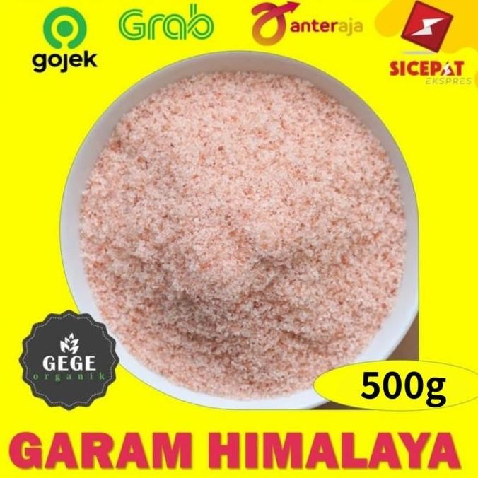 

500g garam organik halus himalaya pink salt