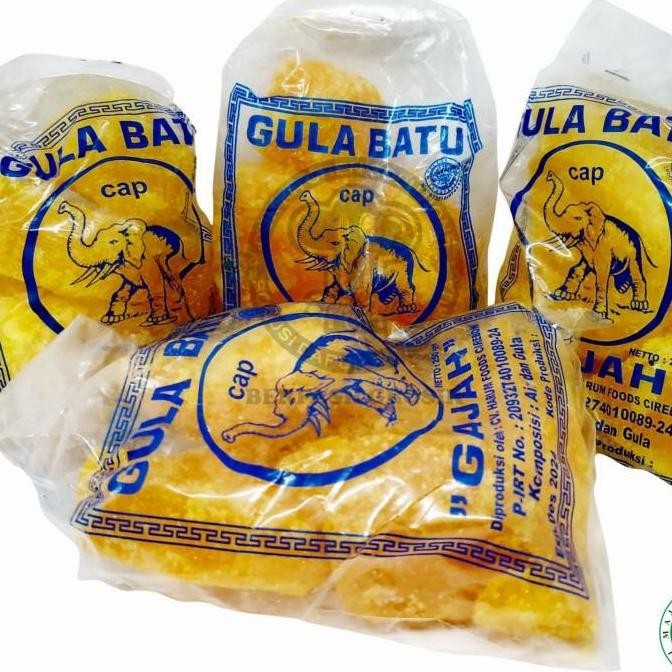 

Gula Batu Khas Cirebon Cap Gajah Kemasan 1kg