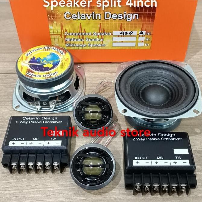 Speaker Split 4inch Celavin Design