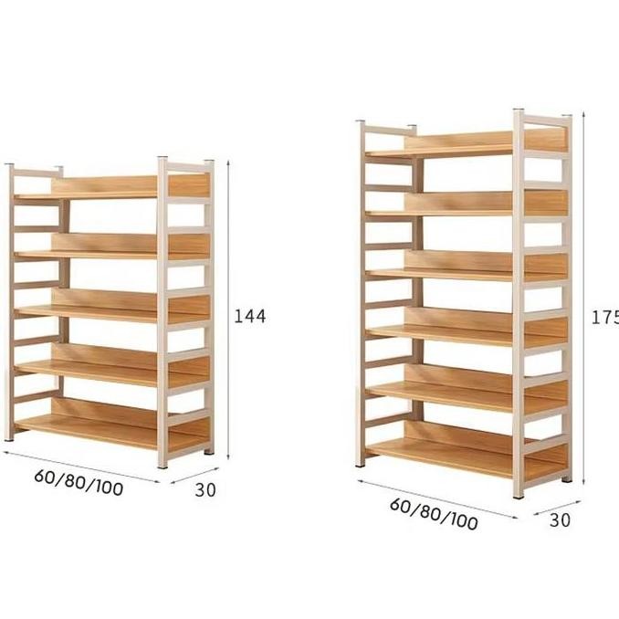 

RM-Rak Besi Rak Dinding Rak Buku Minimalis Aesthetic Rak Susun Serbaguna Rak Tas Rak Industrial Rak Gudang 3/4/5 HJ