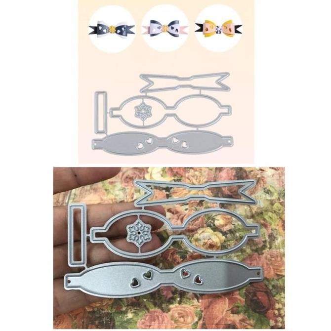 

Dies cutting dies ribbon scrapbooking bentuk pita 2 - DHPATTERN