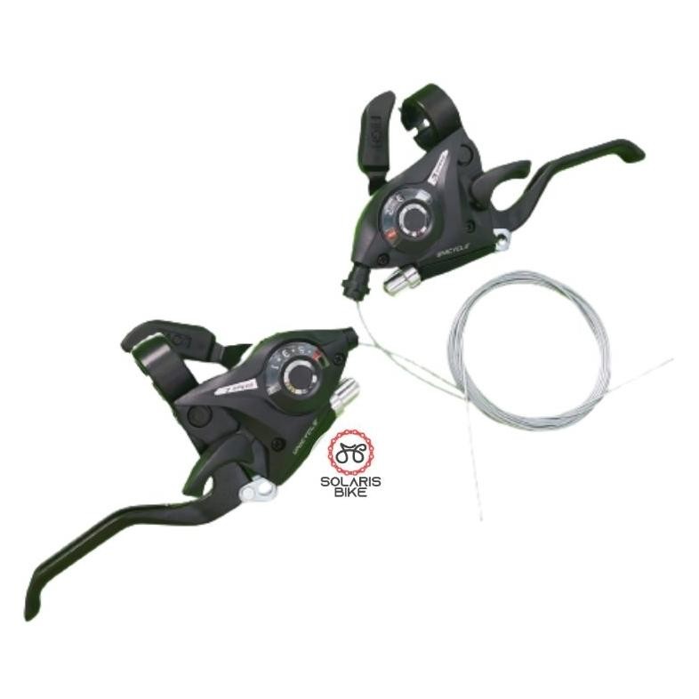 Ready Stock Gha-68 Shifter Operan Gigi Sepeda Mtb 3*7 Handle Alloy 1Set Kiri Kanan Handel Sifter Fed