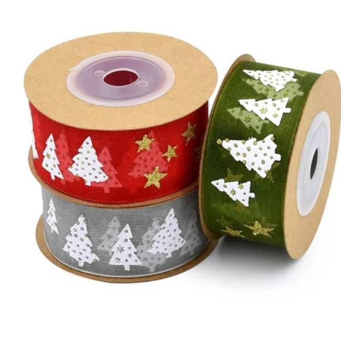 

Hemat 1 Roll Pita Lace Pohon Natal - Ribbon Christmas Tree Ps106