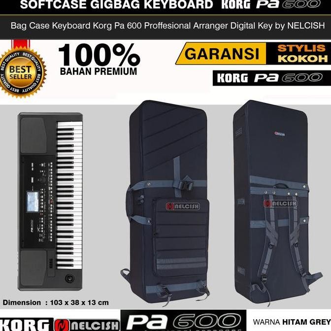 PROMO Softcase Tas Gigbag Keyboard Korg Pa600 Proffesional Arranger Digital Bag Case KORG PA 600 Ran