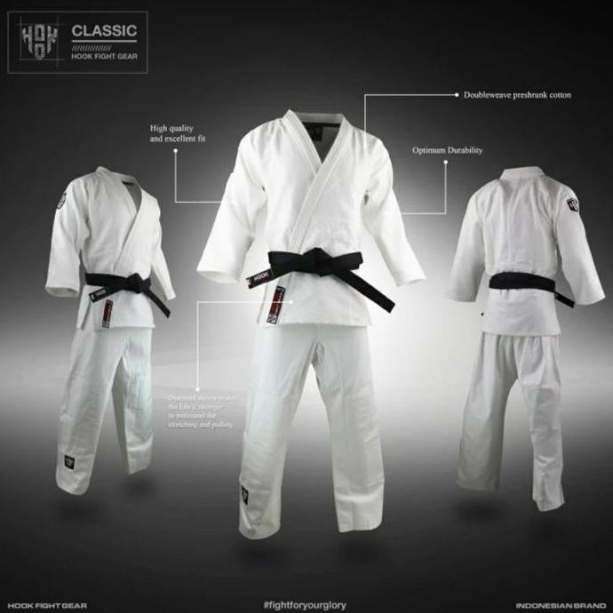 TERBARU GI Judo Hook Fight Gear,GI Judo Hook,Baju Judo Hook, Baju GI,