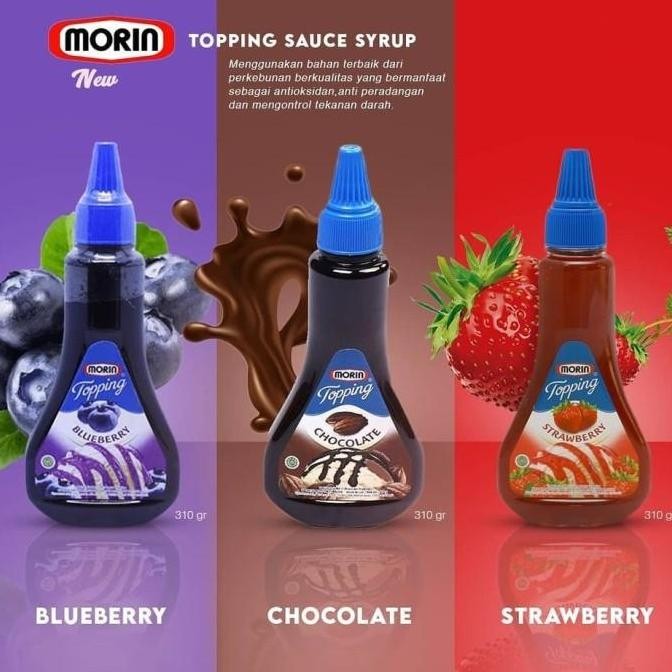 

MORIN Topping 310gr Blueberry Strawberry - Caramel Chocolate