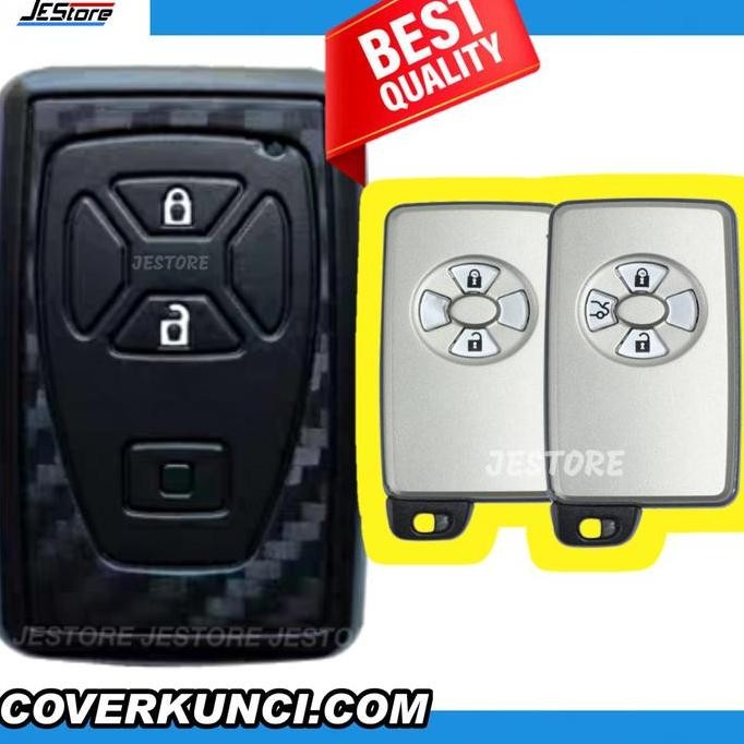 Promo YARIS ALPHARD Cover Kunci TOYOTA Casing Kunci TOYOTA CARBON BK YARIS BAKPAO Sarung Remote COD