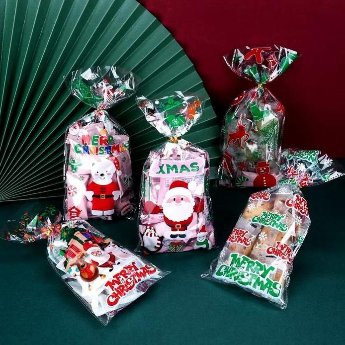 

Diskon Plastik Kue Natal Plastik Cookies Motif Christmas Isi 20 Pcs - Mix