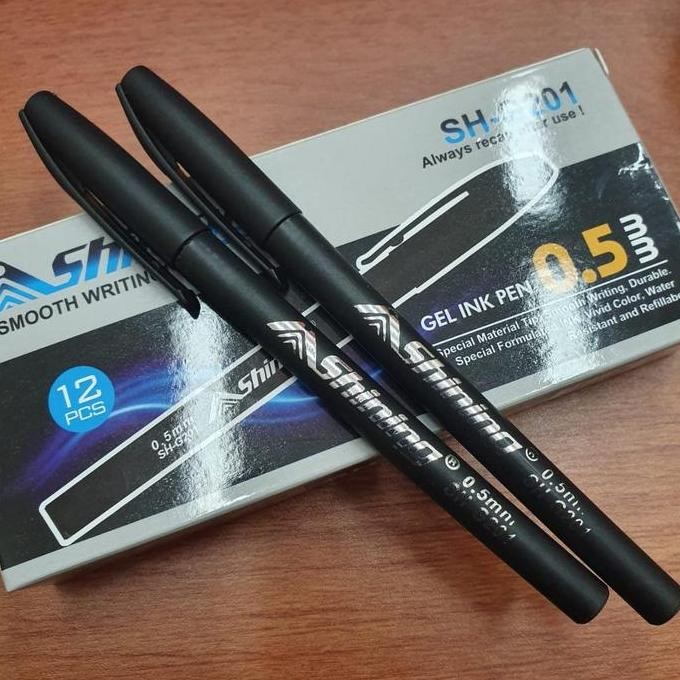 

Shining Gel Ink Pen SHG-201 1 Gross 12 Lusin 144 pcs Pulpen Gel Murah