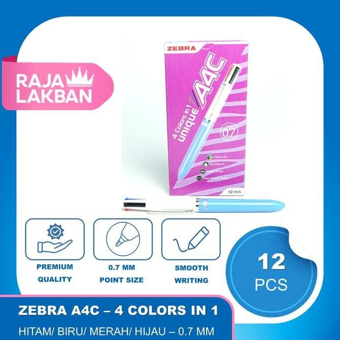 

Pulpen ZEBRA A4C Multifunction Pen - 12 PCS