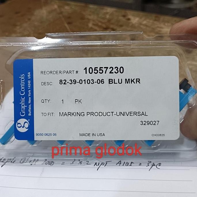 

Tinta barton merah/all temp gas pen biru