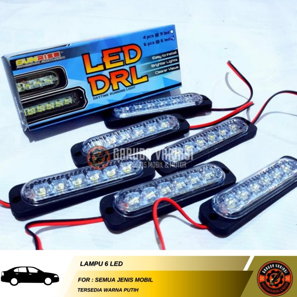 Lampu Tambahan Motor Mobil Sr 6 Led Lampu Bumper Bemper Depan Belakang