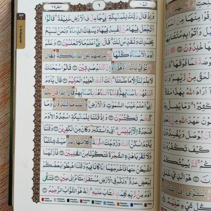 [Uk A4] Alquran Tajwid Waqaf Ibtida At-Tartil Al-Quran AtTartil Suara Agung