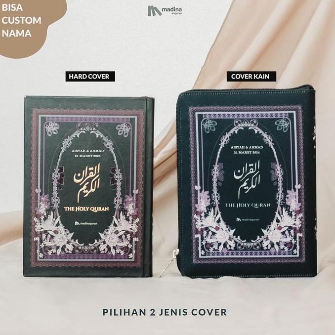 Madinaquran - Mushaf Alquran Custom Nama (Bisa Tulis Nama di Cover) Hardcover & Kain